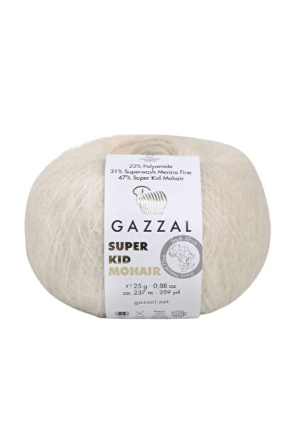 Gazzal Kid Mohair El Örgü İpi 25 gr 200 mt %70 Kid Moher %30 İpek İnce Tüylü Lüks İp