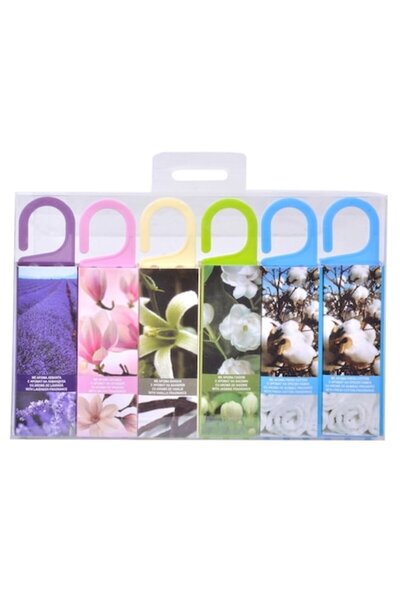 SHOPIENS Set 6 Odorizante cu Umeraș pentru Dulap și Sertare Shopiens, 5 Arome, 13 cm