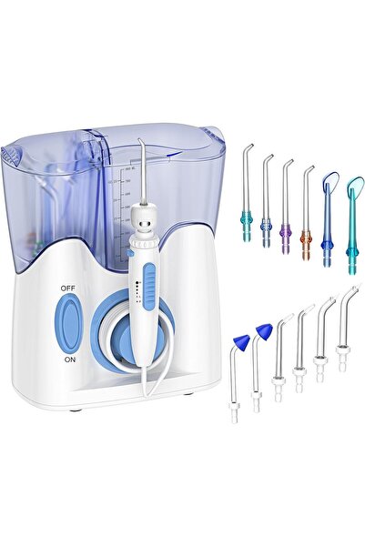 Youtrico جهاز تنظيف الأسنان H2ofloss بتصميم هادئ مع 12 طرفًا متعدد الوظائف (h...