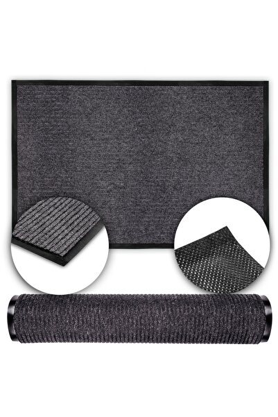 Other Doormat, doormat, striped, gray, for outdoors, 90 x 150 cm