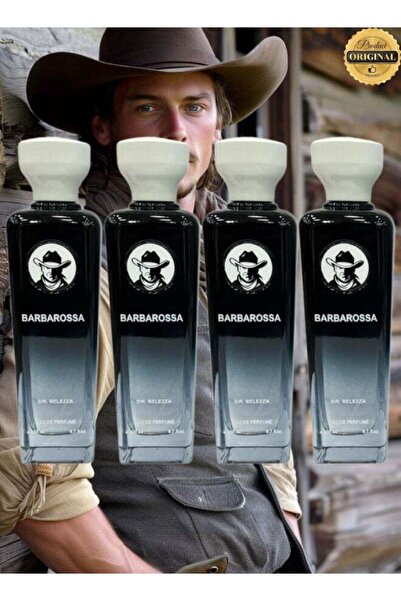 BELLEZA مجموعة عطور - 4 قطع برائحة باربروسا 200 مل