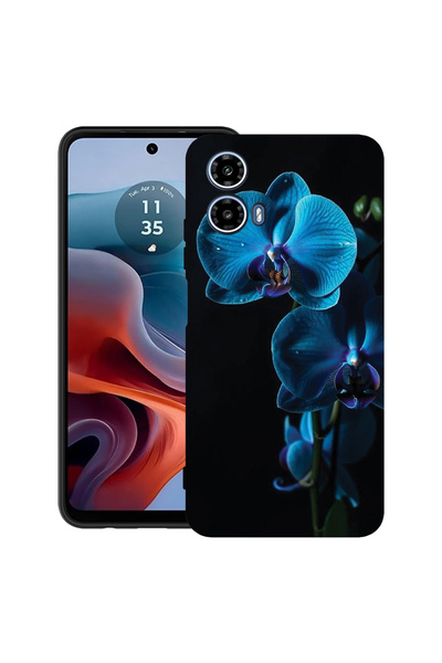 bestcase Carcasă ultra subțire din TPU pentru Motorola Moto G45, Albastră Orh...