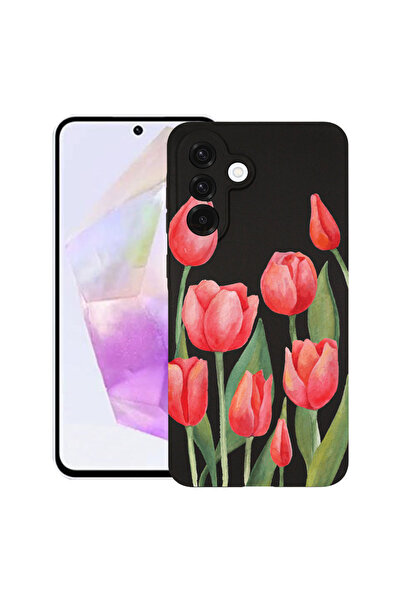 bestcase Θήκη TPU εξαιρετικά λεπτή για Samsung Galaxy S25 FE, κόκκινες τουλίπ...