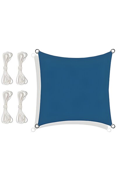 Other Waterproof Sun Shade Sail, UV Protection, Square, 3.6 x 3.6 cm, Blue