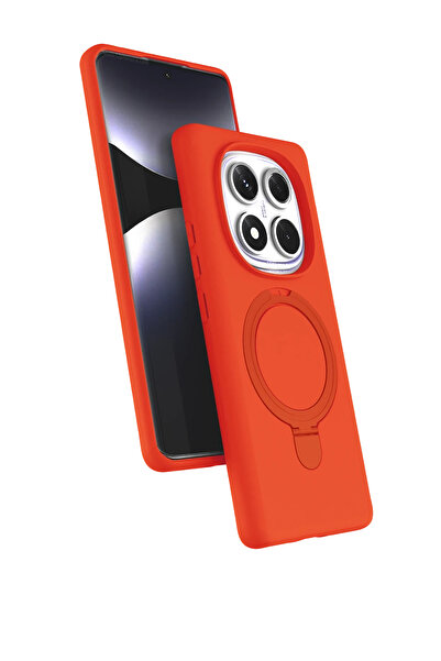 Nezih Case Redmi Note 14 Pro 4G-5G Uyumlu İçi Kadife Stand Olabilen Halka Yüz...