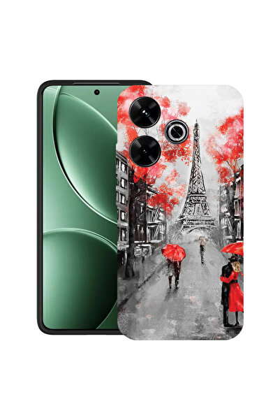 bestcase Carcasă ultra subțire TPU pentru Xiaomi Redmi 13x, antișoc 1.5MM, Turnul Eiffel din Paris, 2052011 B 1378