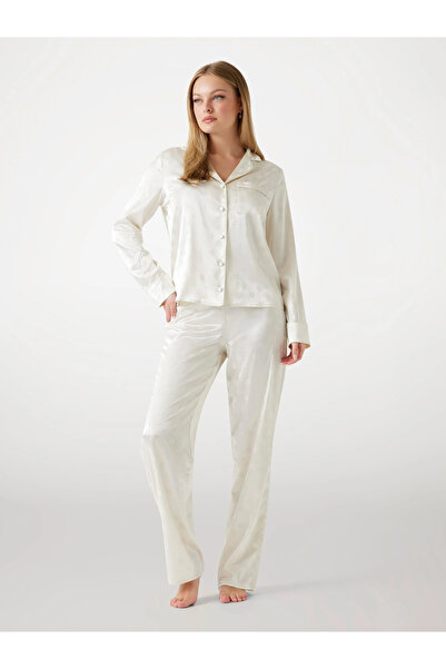 Guess Sylvie Kadın Krem Pijama Seti O5BX05W4732-F0YI