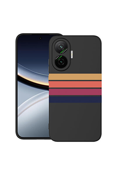 bestcase Carcasă ultra subțire TPU pentru Poco F7, linii retro, 2052009 B 1479