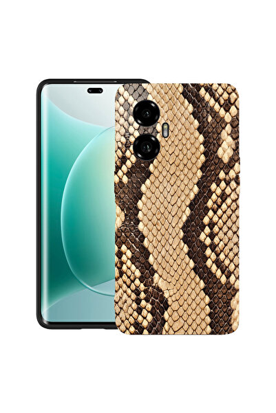 bestcase Carcasă ultra subțire TPU Mat pentru Honor 300, model piele de șarpe...
