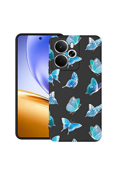 bestcase Carcasă ultra subțire TPU Mat pentru Realme 14T, model fluture, 2052...