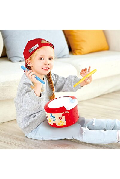 Hape Electronic Kids Drum with Lights & Guided Play | 2 Play Modes Drum Sensory Musical Instrument T
