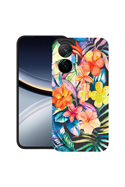 bestcase Carcasă ultra subțire TPU Mat pentru Poco F7, flori topice, 2052009 ...