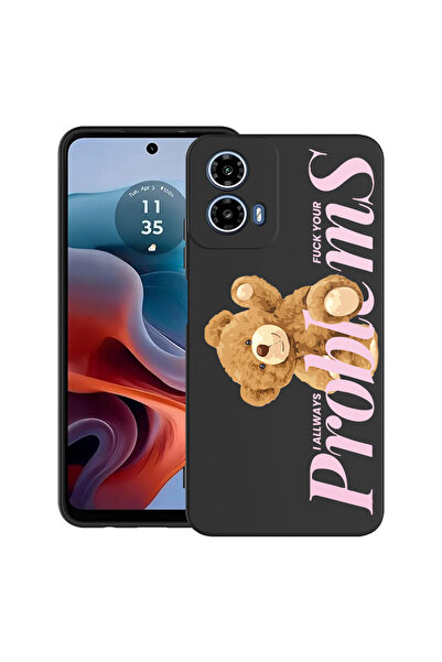bestcase Carcasă ultra subțire TPU pentru Motorola Moto G45, Teddy Bear - Pro...