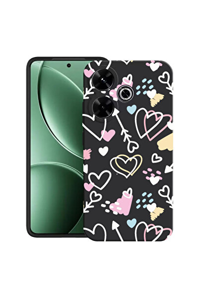 bestcase Carcasă ultra subțire TPU pentru Xiaomi Redmi 13x, simboluri de dragoste, 2052011 B 764