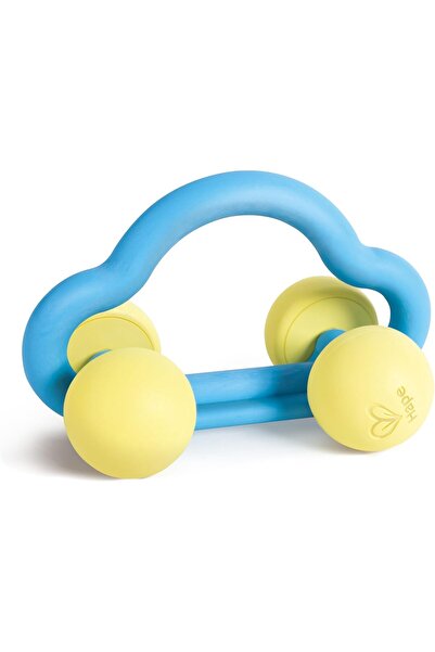 Hape Rattle & Roll Toy Car | Engaging Car Toy for Teething Babies | Soft, Easy-to-Grip Teething Toy