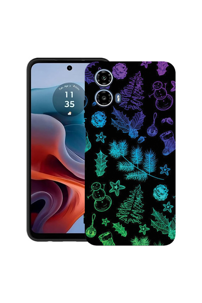 bestcase Θήκη TPU εξαιρετικά λεπτή για Motorola Moto G45, χριστουγεννιάτικο μ...