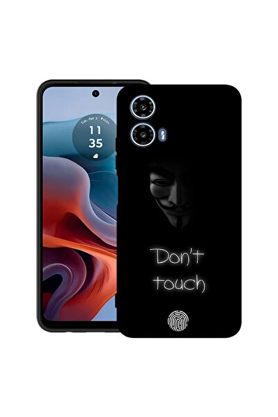 bestcase Carcasă ultra subțire din TPU pentru Motorola Moto G45, Nu-mi atinge...