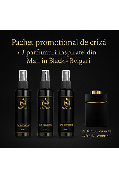 Nuvien Σετ 3 αρωμάτων 50ml – Εμπνευσμένο από το Man in Black B.