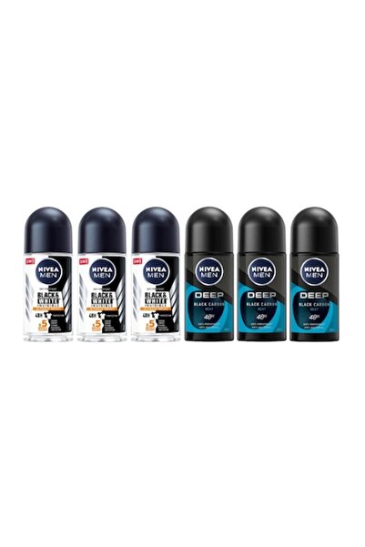 Nivea Men Set 6 x Deodorant Antiperspirant 50ml Roll On