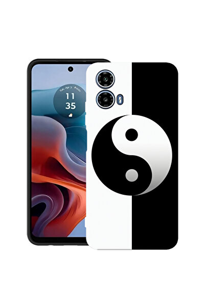 bestcase Carcasă ultra subțire din TPU pentru Motorola Moto G45, Yin Yang, 20...
