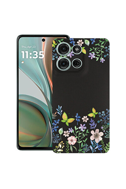 bestcase Carcasă ultra subțire TPU pentru Motorola Edge 50, cu imprimeu de fl...