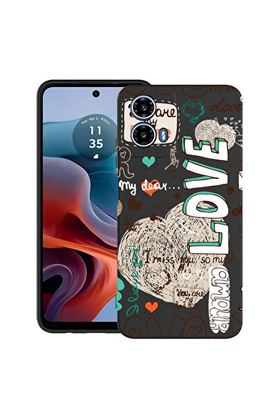 bestcase Carcasă ultra subțire din TPU pentru Motorola Moto G45, Love, 205202...