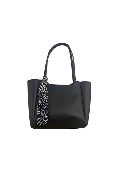 YMZBAG ЧОРНА Леопардова шарф Детальна застібка-блискавка Сумка через плече