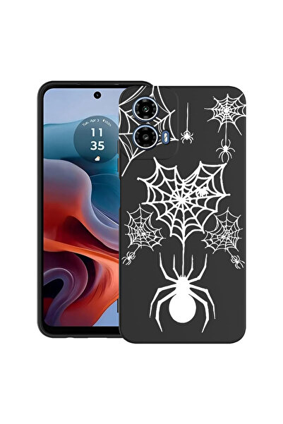 bestcase Carcasă ultra subțire TPU pentru Motorola Moto G45, Spider Web, 2052022 B 1036