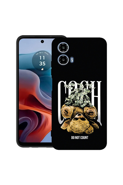 bestcase Carcasă ultra subțire TPU pentru Motorola Moto G45, ursuleț de pluș ...