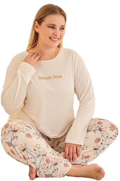 bipamuk Bellissima Notte Seasonal Plus Size Women's Pajama Set Soft Textured 3Xl/5Xl