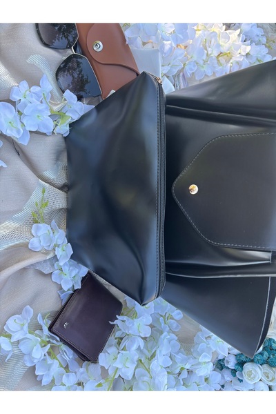 beda Siyah renkli yavrulu çanta