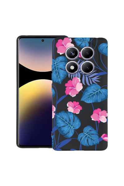 bestcase Carcasă ultra subțire TPU pentru Oppo F29 Pro, flori albastre tropic...