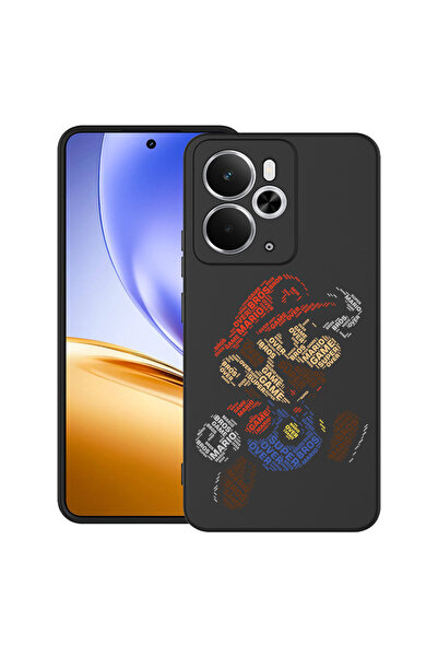 bestcase Carcasă ultrasubțire TPU pentru Realme 14 5G, cu design caligrafic Super Mario, 3113069 B 1537