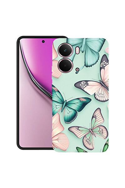bestcase Carcasă ultra subțire TPU pentru Realme P3, model fluture, 2052015 B...