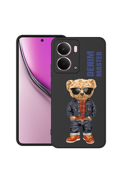 bestcase Carcasă ultra subțire TPU pentru Realme P3, Denim Master - Teddy Bea...