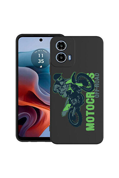 bestcase Carcasă ultra subțire din TPU pentru Motorola Moto G45, Motocross, 2...