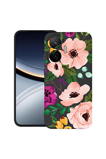 bestcase Carcasă ultra subțire TPU Mat pentru Poco F7, flori pastelate, 20520...