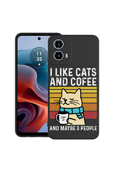 bestcase Carcasă ultra subțire din TPU pentru Motorola Moto G45, pisici și ca...