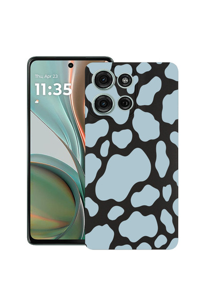 bestcase Carcasă ultra subțire din TPU pentru Motorola Edge 50, culoarea vacă...