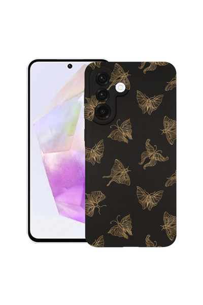 bestcase Θήκη TPU εξαιρετικά λεπτή για Samsung Galaxy S25 FE, Χρυσή πεταλούδα...