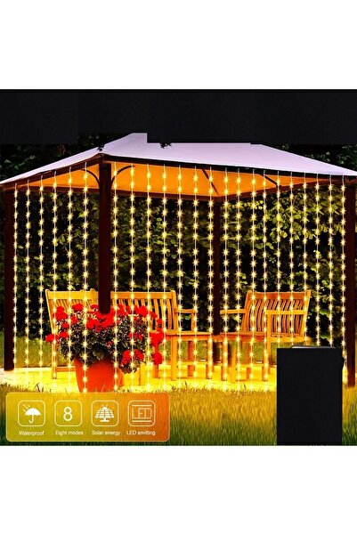 Canderel Saçak Led Işık 8 Ayrı Mod 2mx2m ( 200 Cm X 200 Cm ) Perde Fişli Led ...