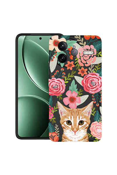 bestcase TPU матов ултра тънък калъф за Poco F7 Ultra, котка и цветя, 2052010...