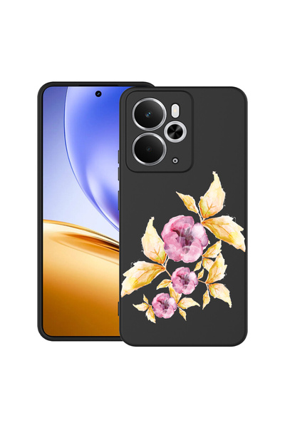 bestcase Carcasă ultra subțire TPU pentru Realme 14 5G, cu design flori paste...