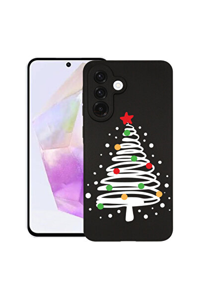 bestcase TPU матов ултра тънък калъф за Samsung Galaxy S25 FE, Коледна елха, ...