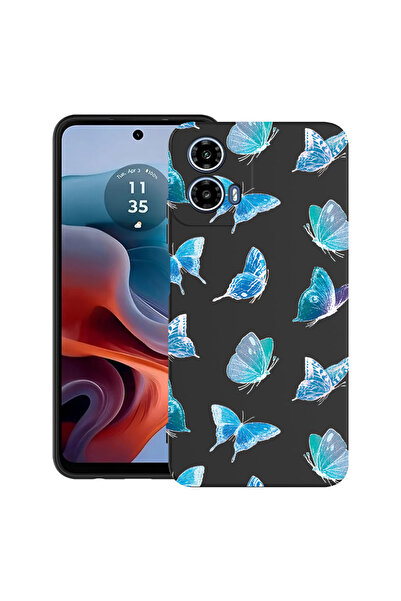 bestcase Carcasă ultra subțire din TPU pentru Motorola Moto G45, model flutur...