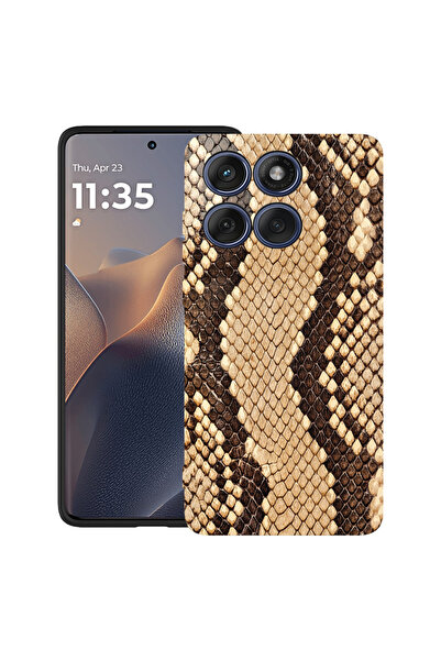 bestcase Carcasă ultra subțire TPU pentru Motorola Moto G86 Power, model piel...