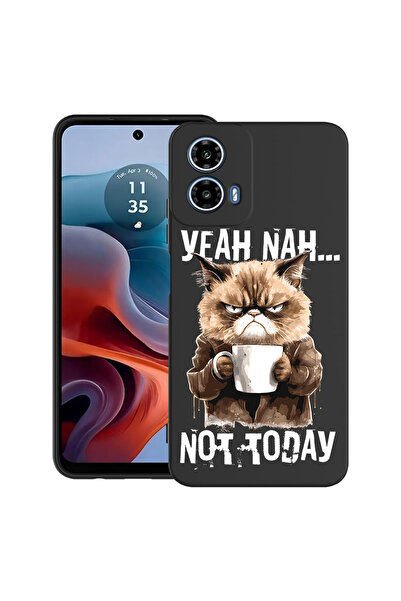 bestcase Carcasă ultra subțire din TPU pentru Motorola Moto G45, Nu astăzi, 2...