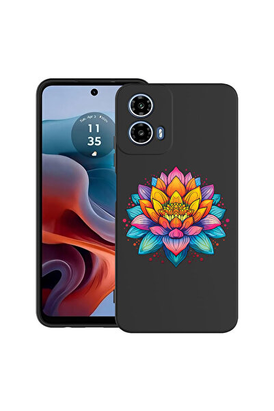bestcase Carcasă ultra subțire TPU pentru Motorola Moto G45, Dream Colors Flo...