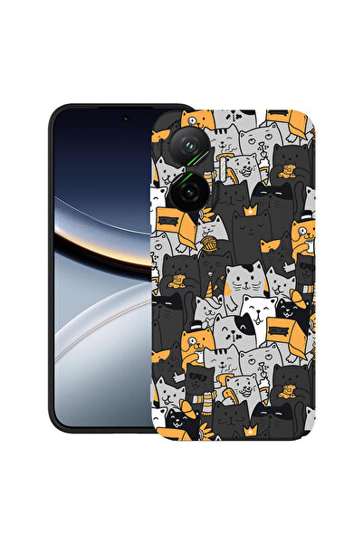 bestcase Carcasă ultra subțire TPU pentru Poco F7, model pisică, 2052009 B 1030