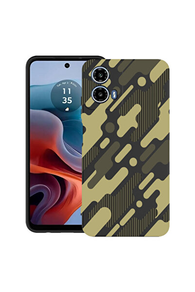 bestcase Carcasă ultra subțire din TPU pentru Motorola Moto G45, camuflaj ver...